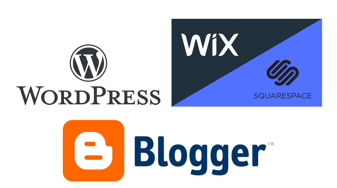 WordPress.org, Blogger, Wix/Squarespace: